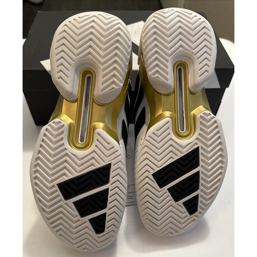 Adidas adizero Ubersonic 5 M NM JQ3778 Men's 7 White Purple & Gold New NiB